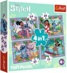 Puzzle Lilo & Stitch 4v1 Giorno Pazzo Trefl