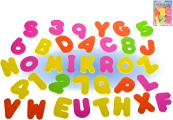 Lettere e numeri in schiuma per il bagnetto – set educativo da 36 pezzi