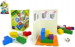 Qubolo gioco di società con dadi in legno in sacchetto di stoffa