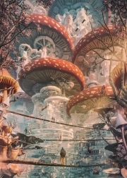 Puzzle Future Cities: Terra dei Funghi 1000 pezzi