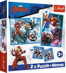 Puzzle 2in1 e memory MARVEL The Avengers