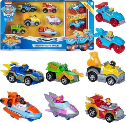 Paw Patrol Mighty Pups set regalo 8 veicoli in metallo True Metal