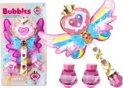Macchina per bolle di sapone bacchetta con ali luci suoni