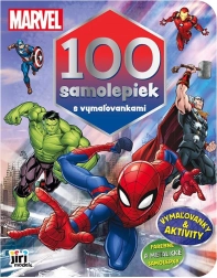 100 adesivi con libro da colorare MARVEL