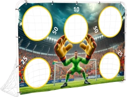Porta da calcio con telo da allenamento 180x122 cm MultiGarden