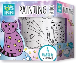 Tazza in ceramica da colorare con motivo di gatto