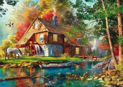 Puzzle Mulino ad acqua autunnale 1000 pezzi SCHMIDT