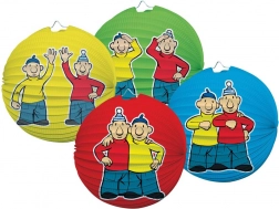 Lampione di carta con motivo Pat e Mat, 25 cm