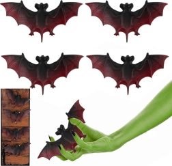 decorazione di halloween pipistrelli set 4 pz