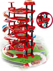 Garage dei pompieri XXL - 5 livelli + tappetino da gioco, 82 pezzi