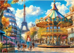 Cherry Pazzi Puzzle Giorno a Parigi 500 pezzi