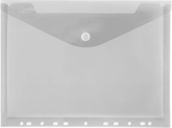 Busta con bottone A4 con euroforo Opaline trasparente