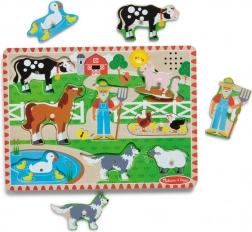 Puzzle della fattoria in legno di Melissa & Doug