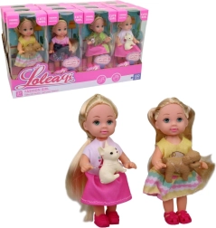 Bambola con cagnolino 11 cm