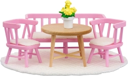 Lundby set di mobili da pranzo e angolo cucina per casa delle bambole