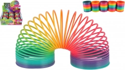 Spirale giocattolo di plastica arcobaleno
