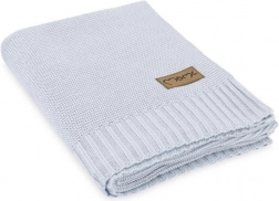 Coperta lavorata a maglia per bambini MoMi HUG grigia