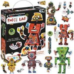 puzzle creativo da 63 pezzi – robot lab