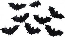 Pipistrelli decorativi in plastica per Halloween