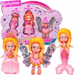 KookyLoos Fairytale Hearts 3in1 – fata, sirena e principessa