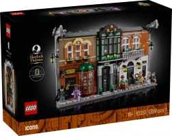 Lego Icons Sherlock Holmes: nicchia libraria (book nook)