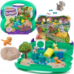 Kinetic Sand Diggin’ Dog Park set portatile con sabbia e cagnolini