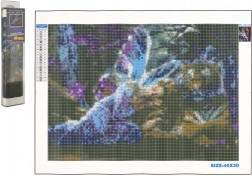 Pittura diamantata NORIMPEX – fata farfalla 30 × 40 cm