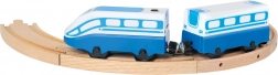 Bino treno ad alta velocità a batteria per binari in legno