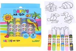 Set di colori per vetro 5+1 con contorno