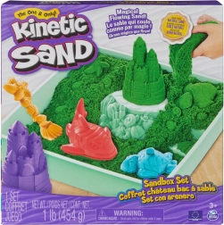 Kinetic Sand – set da tavolo con sabbia verde e vassoio
