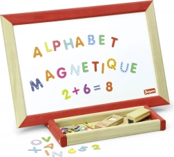 Jeujura lavagna multifunzionale in legno 44x30 cm con accessori