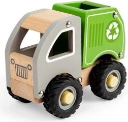 Camion di riciclaggio in legno per bambini