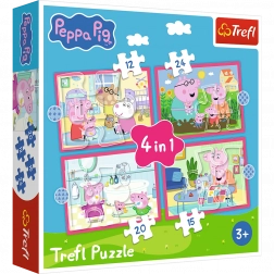 Puzzle 4 in 1 Peppa ama le avventure