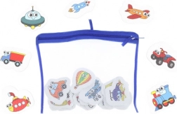 Adesivi da bagno con mezzi di trasporto per bambini per vasca e piscina