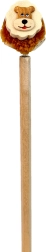 Matita in legno con leoncino – matita decorativa fatta a mano