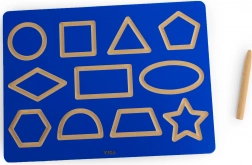 Viga tavoletta grafomotoria con forme per l’allenamento alla scrittura