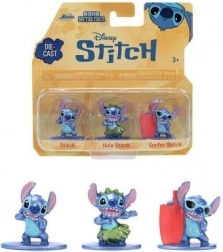 Figure in metallo STITCH – set da 3 pezzi (4 cm) di Jada Toys