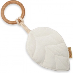 Massaggiagengive con foglie NEW BABY Leaf bianco