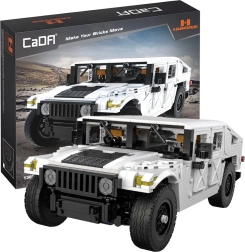 Set di costruzione CaDA fuoristrada Humvee 1:12, bianco, 1386 pezzi