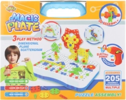 Kit di costruzione avvitabile con trapano e valigetta, 205 pezzi