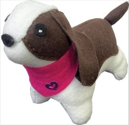 Toys Inn set da cucito – cagnolino di peluche con macchiette