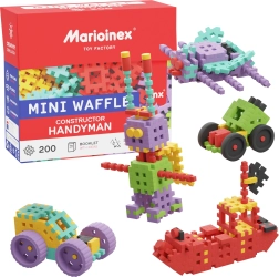 Costruzioni Mini Waffle Konstruktor Majster 200 pezzi Marioinex