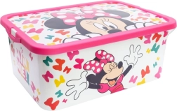 Scatola portaoggetti in plastica 13 l MINNIE con coperchio