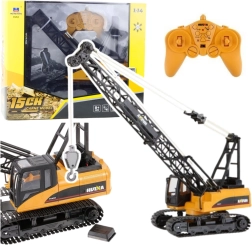 Gru da cantiere HUINA RC 1:14 con rotazione a 680° e luci