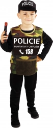 Costume da poliziotto per bambini – confezione eco, taglia M