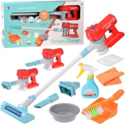 Set per le pulizie per bambini con aspirapolvere cordless e accessori