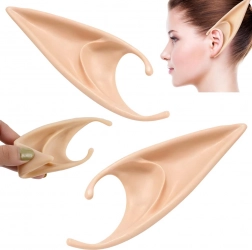 Orecchie elfiche in silicone per cosplay e Halloween, taglia universale