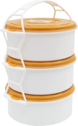 Portapranzo 3×1 l in plastica – mix di colori
