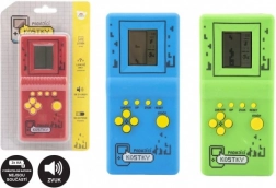 Gioco elettronico Caduta di dadi puzzle plastica 7x14,5 cm 3 colori con suono a batterie