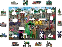 Puzzle in legno double-face Piazza Parigi a Berlino, 200 pezzi